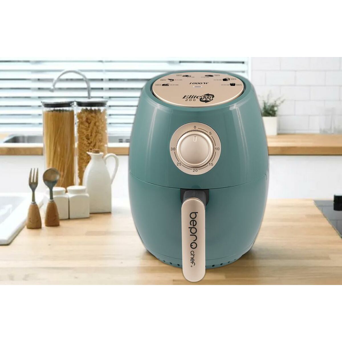 Friteuse Bepro Vert 1000 W 20 x 20 x 26 cm 2 L